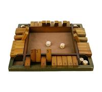 Di Chiusura In Legno - Gioco Tradizionale Da Dadi, Coinvolgimento Di Giocattoli Matematici Per Bambini Adulti | Strategic Wooden Per 2 4 Giocatori Con Lembi Numerici Incoraggiando L'appre