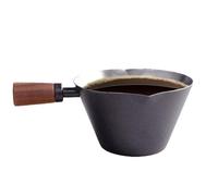 di cibo per di caffè, 90 ml di tazze di misurazione in metallo, di caffè | Contenitori di dosaggio con maniglie in legno, in legno di noce il