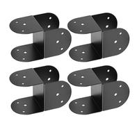 Di Collegamento Per Montante | 4 Pezzi di Supporto in Metallo Resistente per Uso Pesante - Connettori per Pergola | Per Pali In Legno 10x10 Cm Per Esterni Patio Pergola Casetta Di Legno