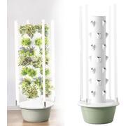 di Coltivazione idroponica a Torre Verticale, Torre da Giardino Interna aeroponica automatizzata con luci di Coltivazione a LED, Kit di Coltivazione acquaponica per orto di Erbe arom