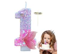 di compleanno per le rosa della torta con le decorazioni della coda di pesce