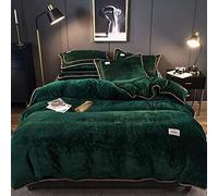 di coperture Piumini copertine Letti Size per Biancheria da Letto Rosa Set Doppio Inverno Grigio Morbido Trapunta in Flanella Liscia Foglio Piatto Twin Beige Queen (Green King)