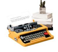 di costruzione di macchine da scrivere: modello di giocattoli per macchine da scrivere serie retrò classica, set di da costruzione, regalo per adulti, adolescenti, modello col
