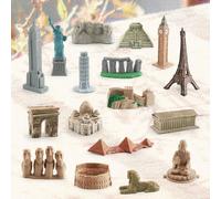 di costruzione di monumenti storici, mini di costruzione, giocattoli per la casa