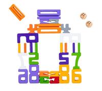 di costruzione numeri, in legno per impilare numeri | di costruzione gioco di bilanciamento STEM, giocattolo educativo educativo per e ragazze, grandi regali