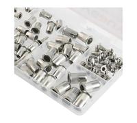 Di dadi for rivetti metrici e rondelle M4 M5 M6 M8 M10, in acciaio inossidabile 304, dadi for inserti filettati a testa piatta, zigrinati(M4x10 100pcs)