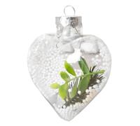 di decorazioni natalizie chiare | Palline ornamentali trasparenti infrangibili | Piccole palline decorative natalizie pendenti, divertenti ornamenti natalizi da riempire per caramelle, colletto