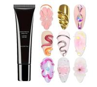di di di 3D, per unghie, per art, decorativo | Tubo da 15 ml con potere adesivo per rinforzo, di design creativo per principianti per l'uso in manicure, pratica, v
