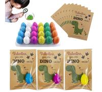 di Dinosauro da cova | Confezione da 24 giocattoli di dinosauro da cova, uova di dinosauro magiche che schiudono in acqua, uova di Dinosauro di Pasqua, San , regali di festa per