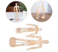 di disegno articolato da 2 pezzi: manichino in legno flessibile con