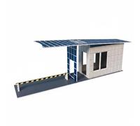 di Edificio in Modello Guard House Miniatura Cancello Plastica Realistico Checkpoint Dettagliato Adatto per Esposizione, color to 2, style to 2