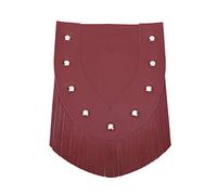 di fango del parafango anteriore motociclistico con nappe materiale PU di alta qualità Accessorio elegante deriso per Dyna Modifica fai - -te Giallo marrone nero rosso (Barba lunga lunga)