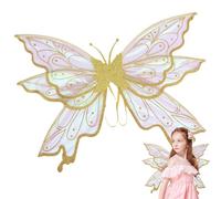 di fata brillanti: accessorio per costume scintillante, ideale per cosplay e feste | di fate leggere e confortevoli, costruzione durevole, vestibilità regolabile per tutte le età, ideale per