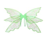 di fata - di farfalla | Ala trasparente scintillante - Ala di fata, trasparente scintillante, costume da ragazza, completo, coda di rondine in sei pezzi con disegno di farfalla, c