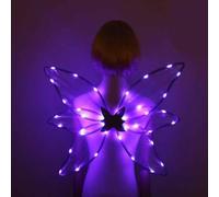 di fata scintillanti,luminose a LED da 6 pezzi - di cosplay di farfalla per bambini per la festa di festa di cosplay di Halloween, luminosi per ragazze e donne