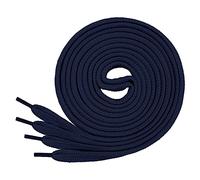 Di Ficchiano 1 o 2 paia - Lacci piatti 12 mm di larghezza per scarpe da ginnastica - molto resistenti agli strappi Shoelaces 70 cm - 200 cm di lunghezza, poliestere I Made in Europa, Blu scuro, 150 cm