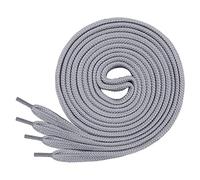 Di Ficchiano 1 o 2 paia - Lacci piatti 12 mm di larghezza per scarpe da ginnastica - molto resistenti agli strappi Shoelaces 70 cm - 200 cm di lunghezza, poliestere I Made in Europa, grigio., 130 cm /