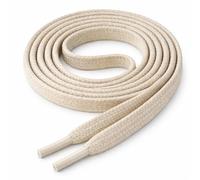Di Ficchiano Lacci per scarpe I resistenti lacci piatti ø 5 mm in cotone fine / ceretta I lacci per scarpe sportive in pelle, scarpe da ginnastica e molto altro ancora. Lunghezze 70-140 cm, écru, 80