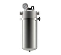 di filtraggio acqua in acciaio inossidabile da 10 pollici, prefiltro for l'acqua del lavandino di grandi dimensioni a 3 stadi da 1 micron Con alto tasso di purificazione(401.5mm)