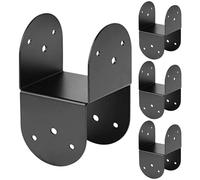 di fissaggio per cima - 4 Pezzi Supporto Metallico Robusto per Strutture Esterne | Connettori per Pergola - Per Pali In Legno 10x10 Cm Per Esterni Patio Pergola Casetta Di Legno