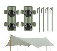 Di Fissaggio Per Tende Da Campagna - Supporto Per Pali Antivento | Organizer Paletto Ombretto Portatile 6,5x10 Cm | Supporto Leggero Per Asta