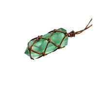 di fluorite blu e verde - Pendente con pietra preziosa di fluorite, collana con fette di fluorite | Fluorite verde di naturale cablato a mano, gioielli con bacchetta di pietre prez