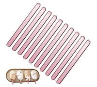 di ghiaccio in acrilico - 10 riutilizzabili con superficie colorata, bastoncini in acrilico da 1,8 mm, mini dimensioni per bambini, per dolci e dolci