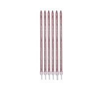 Di&Gi Candeline per Torta Matite Glitter Cm. 15 Rosa Gold - Blister 12 Pezzi