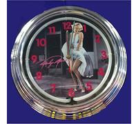 Di&Gi Orologio da Parete Tondo con Neon Marylin Monroe