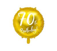 Di&Gi Palloncino Mylar 18" Cm. 45 Gold - 70th Birthday!