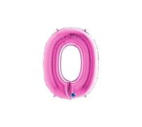 Di&Gi Palloncino Mylar Super Shape Numero Cm. 100 - Fuxia - N. 0