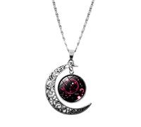 Di gioielli metà per le donne luna dodici ciondolo collana regali di compleanno per le donne segni di compleanno collane e ciondoli Collane Segno Zodiacale (I, One Size)