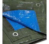 DI GIULIO SRL Telo OCCHIELLATO Bicolore Verde-Blu 90 g/m² 3X5