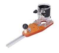di guida per la a lama, piastra guida per circolare per intaglio e smussatura, con binario corto e punta da trapano per router fino a 65 mm, compatibile con