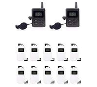 Di guida turistica wireless di alta qualità per guida turistica Wireless Tour Guide System (2 Transmitter + 10 Receivers)