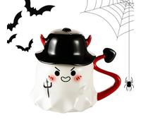 di Halloween, divertente da caffè a tema con manico, riutilizzabile per le vacanze autunnali, per adolescenti, ragazzi, ragazze, familiari, amici, uomini, donne, feste