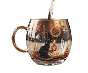 di Halloween in - con motivo dipinto spooky | bevanda da tè da caffè versatile | Drinkware freddo caldo per feste a casa | decorativa per feste