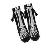 Di Halloween - Scheletro Halloween Socks Ossei | Long Cotton Cotton Unisex Design UniSex Feste Stagionali Feste Spettrali Per Gli Adulti Uomini Per Uomini Ragazzi Ragazzi Coppia Di Adolescenti