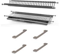 Di IDOR STORE Scolapiatti in Acciaio Inox di 56 CM di lunghezza variabile da 53