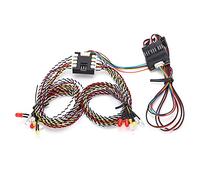 di illuminazione a 16 LED, gruppo luci di collegamento anteriore e posteriore, luce di svolta, riflettore per auto RC Crawler