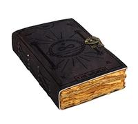 DI KRAFT Leather The World Printed Diary Vintage Old Pages Diary for Office & Personal Use (17,8 x 12,7 cm)