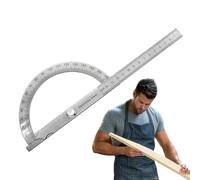 di laurea edilizia | Rilevatore angolare a 180 gradi | Misuratore angolare, strumento di misurazione angolare per la geometria del disegno di costruzione matematica