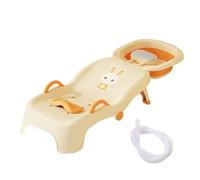 di lavaggio dei capelli per bambini, pieghevole, con funzione di ribaltamento, sedile di supporto per vasca da bagno per bambini, con design regolabile e facile da riporre, ideale per la casa