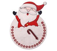 di legno di legno di Natale Orologio per il conto alla rovescia per la