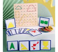 Di legno Geoboard Matematica di Immaginazione Dello Spazio di Sviluppo