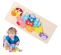 Di Legno Motivi Puzzle Tangram per, Giocattoli Puzzle Animali Design Dinosauro, Giocattoli adorabili, divertenti, colorati e impilabili per l'asilo, Educazione all'Intelligenza St
