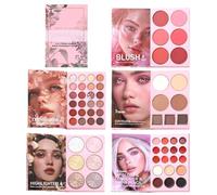 Di Libri Per Trucchi - Kit Di Trucco Pieghevole, Set Di Correttori Per Contorni A 6 Colori, Tavolozze Di Ombretti A 24 Colori, Cosmetici Pieghevoli A Libro Per Donne Ragazze Trucco Viaggi Be