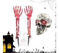 di mano scheletro, mani di scheletro di Halloween | I pannelli del cortile illuminano il picchetto della mano del,Decorazione del dello scheletro di Halloween, falsi