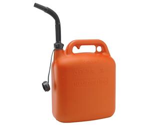 Di Martino 54103 Tanica Plastica Benzina, 10 L, Arancione/Nero