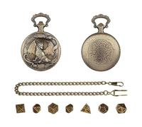 Di Metallo - Pro | Custodia Per Orologio Da Tasca - Gioco Di Ruolo Da 7 Pezzi In Metallo Con Custodia Per Orologio Da Tasca Per Giocatori E Adulti Giochi Da Tavolo Ad Alte Prestazioni